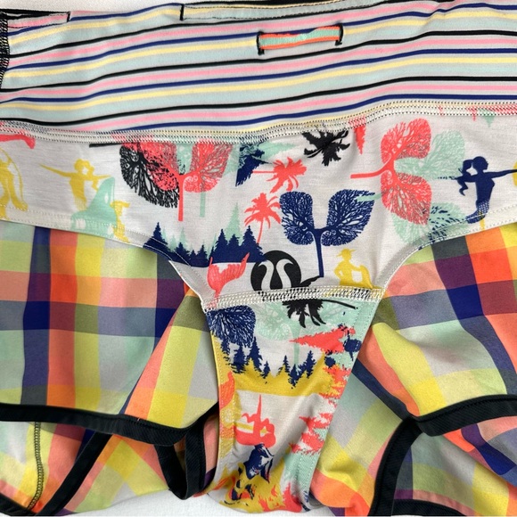 Lululemon Speed Short Sea Wheeze Plaid Running Active Workout - Picture 4 of 7